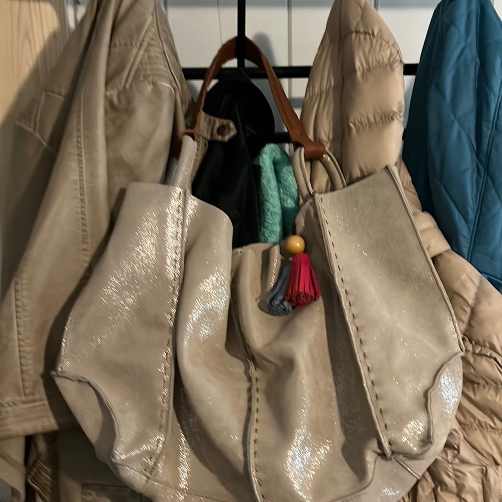 The Sac leather bag with sparkle